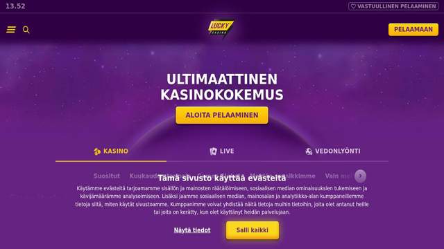 LuckyCasino casino screenshot